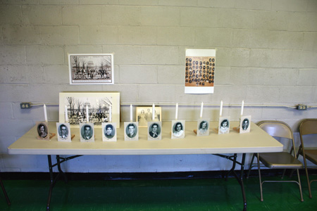 student memorial table